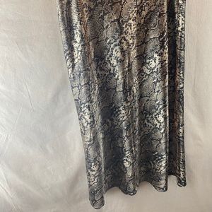 Snake Print Skirt